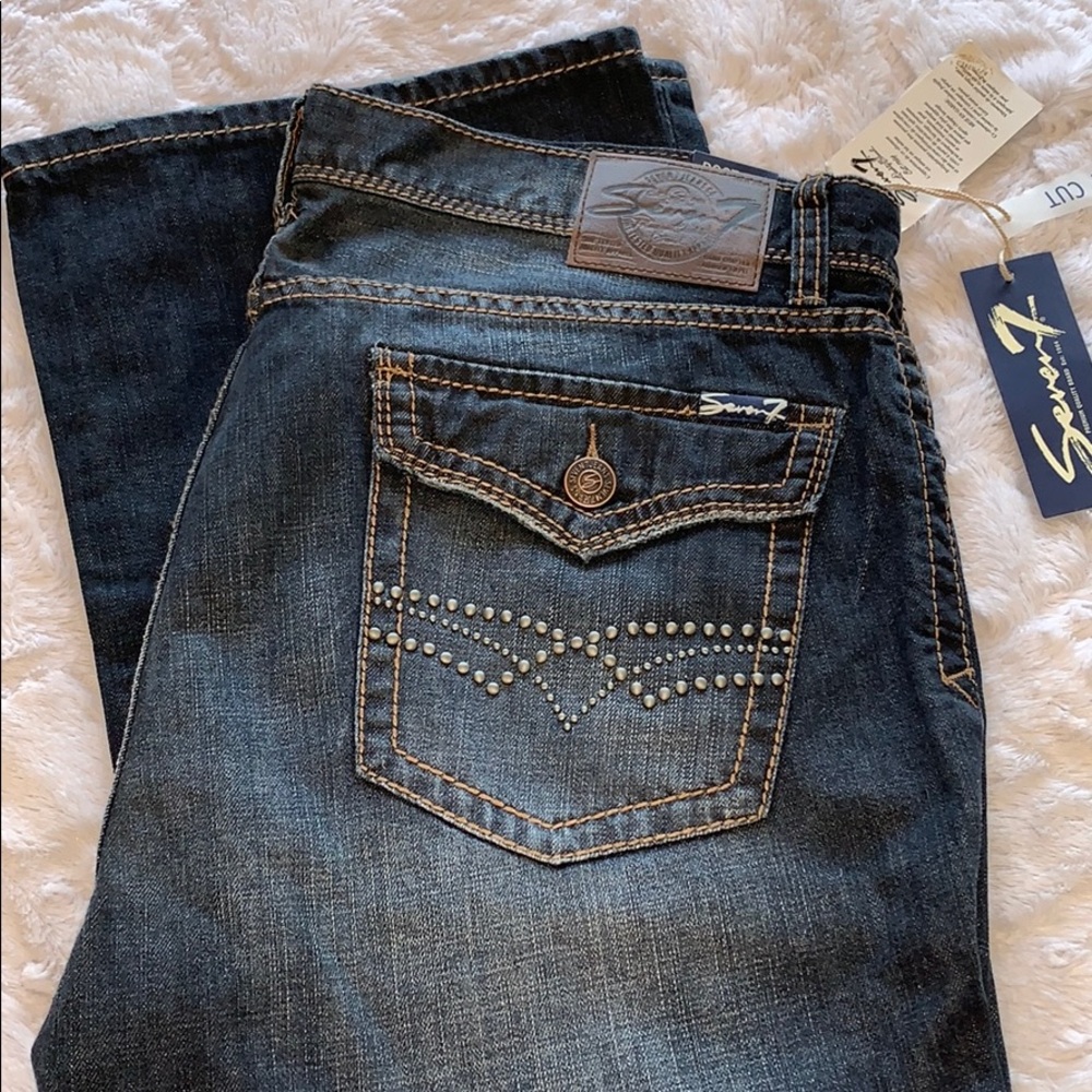 Men’s Seven Bootcut Jeans size 38x32 NWT